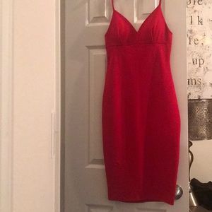 Sexy red bodycon dress